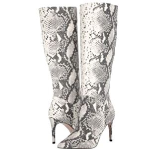 Steve Madden snakeskin boots.